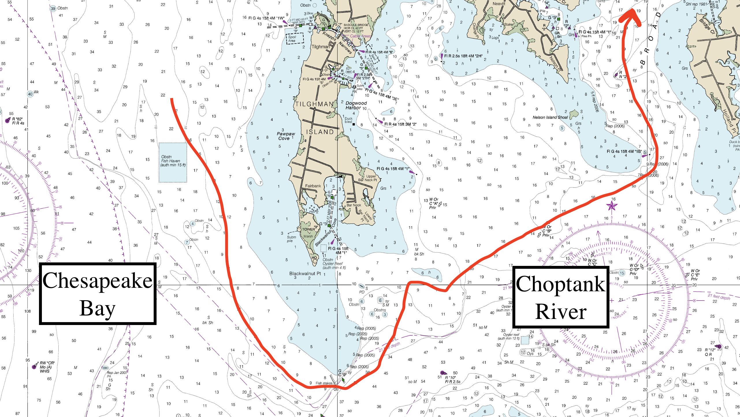 Map of Tilghman